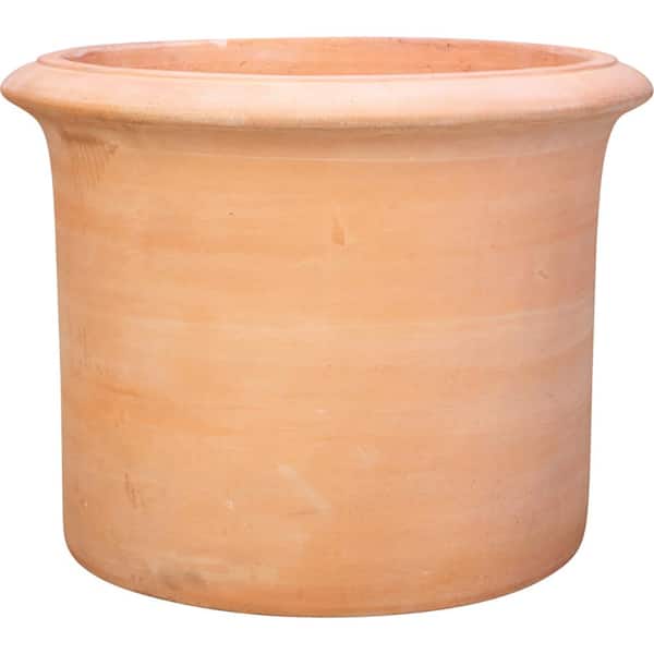 16 in. Clay Cylinder Pot AT-3329B The Depot