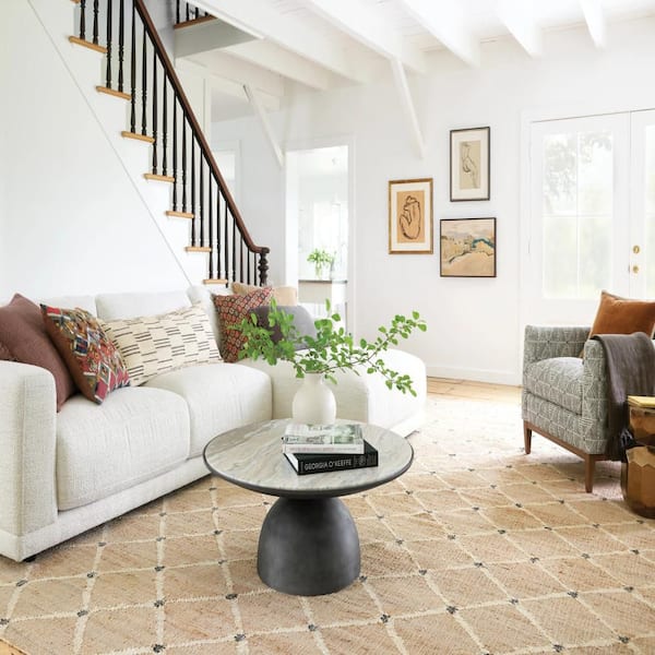 Kali Handwoven Jute Natural 10 ft. x 14 ft. Indoor Area Rug