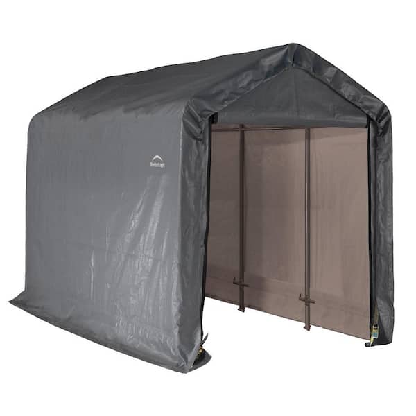10ft.L x 10ft.W x 9ft.6in.H Model# 70479 Gray ShelterLogic XT Shed-In-A-Box