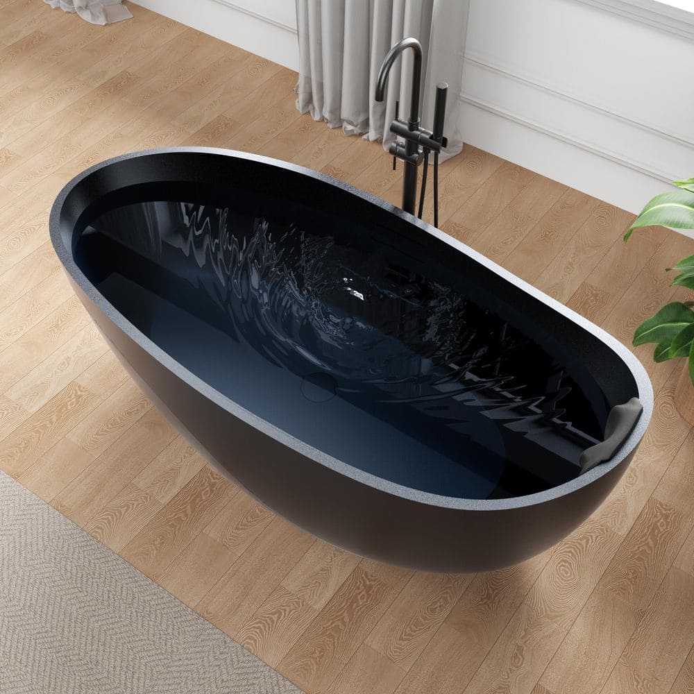 ANZZI Kelut Series 68 x 32 Soaking Flat Bottom Freestanding