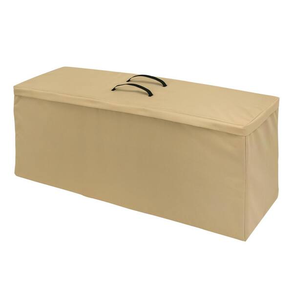 MODERN LEISURE Basics Water Resistant Outdoor Patio Cushion and Cover Storage Bag, 48 in. W x 16 in. D x 22 in. H, Beige