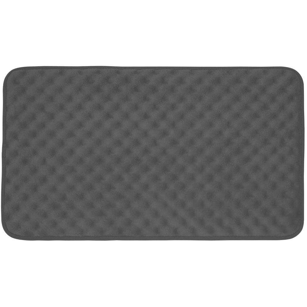 BounceComfort Massage Aqua 17 in. x 24 in. Memory Foam Bath Mat