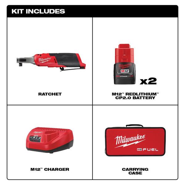 Milwaukee M12 FUEL 12-Volt Lithium-Ion 3/8 in. Brushless Cordless  
