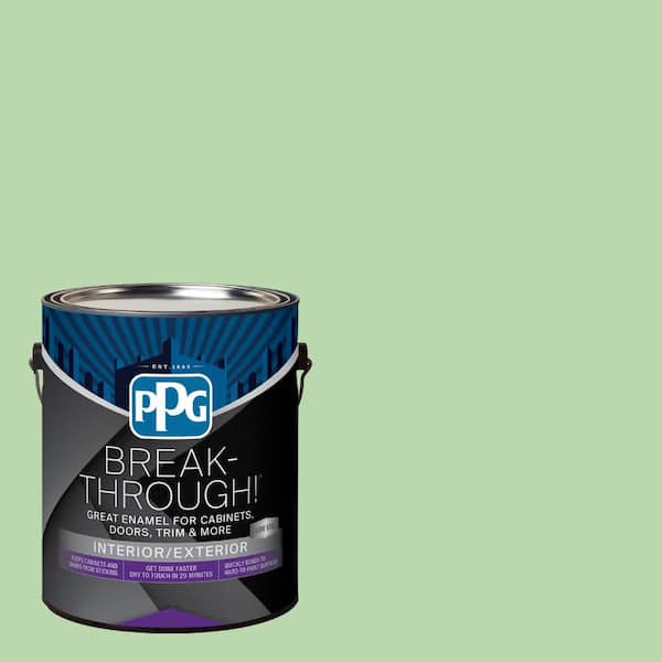 Break-Through! 1 gal. PPG1223-4 Bleached Spruce Satin Door, Trim & Cabinet Paint