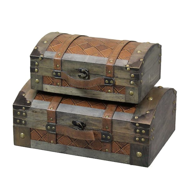 Brrnoo Suitcase Vintage,Retro Portable Wooden Case,Vintage Suitcase  Portable Composite Wood Map Pattern Design Vintage Storage Chest
