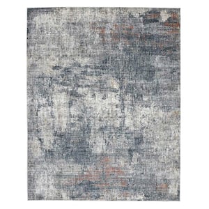 Vermont 2 ft. X 3 ft. Gray Abstract Area Rug