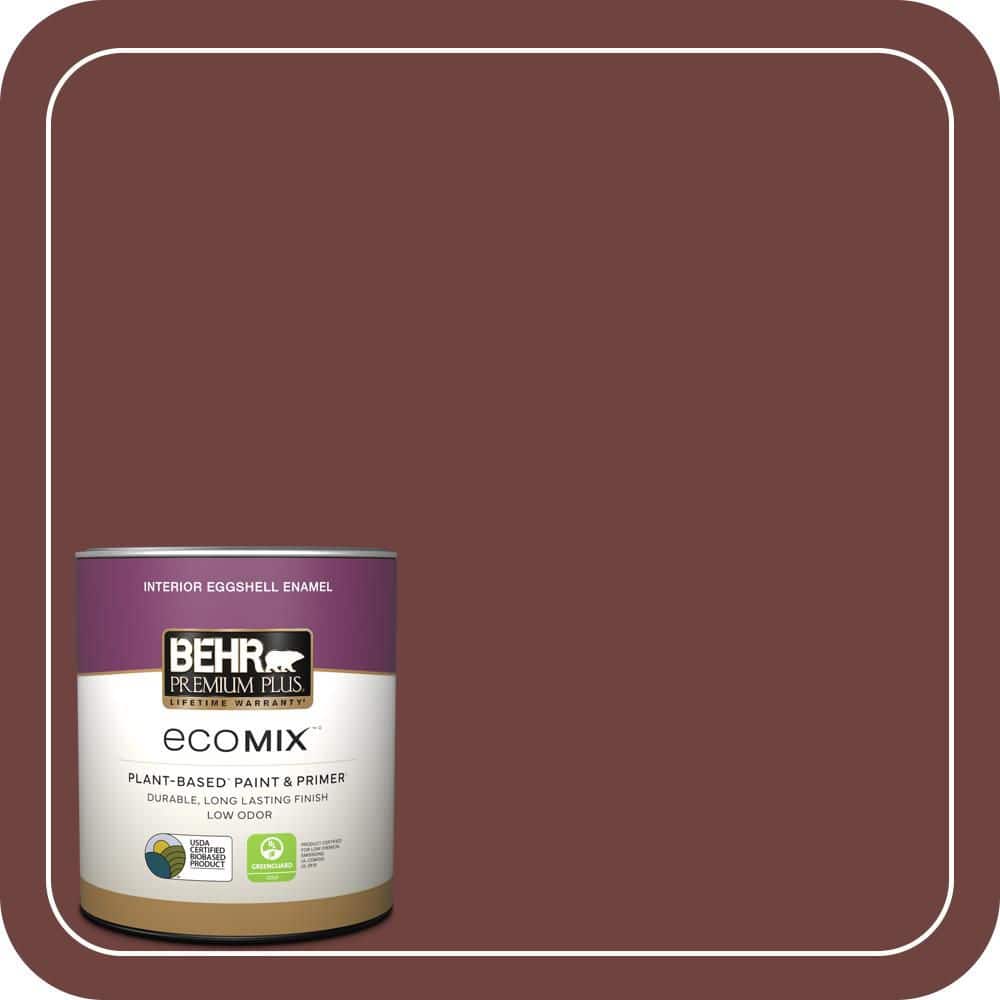 1 qt. #ICC-82 Library Red Eggshell Enamel EcoMix Plant-Based Interior Paint & Primer price history on PriceWatchPro
