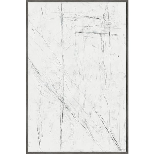 Unbranded "Key Intersection" by Parvez Taj Floater Framed Canvas Abstract Art Print 36 in. x 24 in.