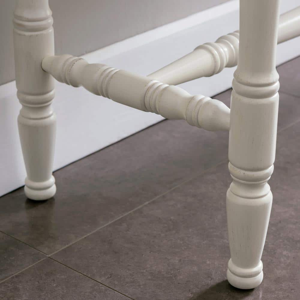 Toscana Ecru and Otter Two-Tone Console Table with Storage