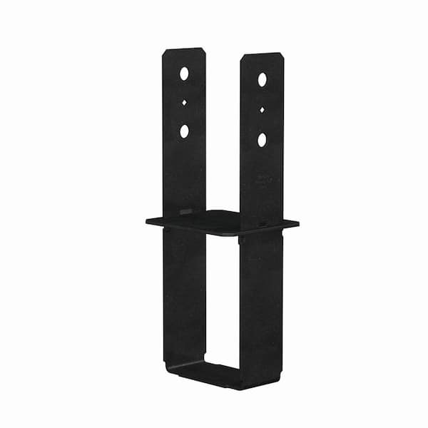 Simpson Strong-Tie Post Base Bracket Black Powder-Coated For 6x6 Nominal Lumber
