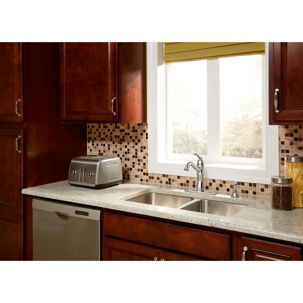 Chrome High Arc Single Handle Kitchen Faucet with Pull-out Spray