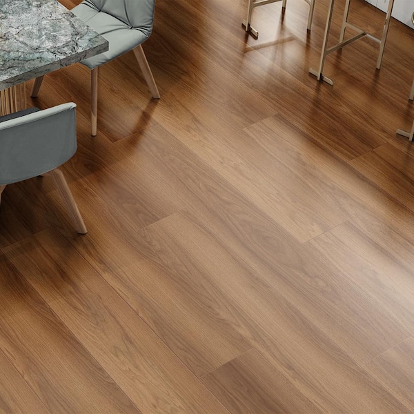 Home Decorators Collection - Chamblee Tuck Walnut 12 mm T x 8.03 in. W Waterproof Laminate Wood Flooring (15.9 sqft/case)