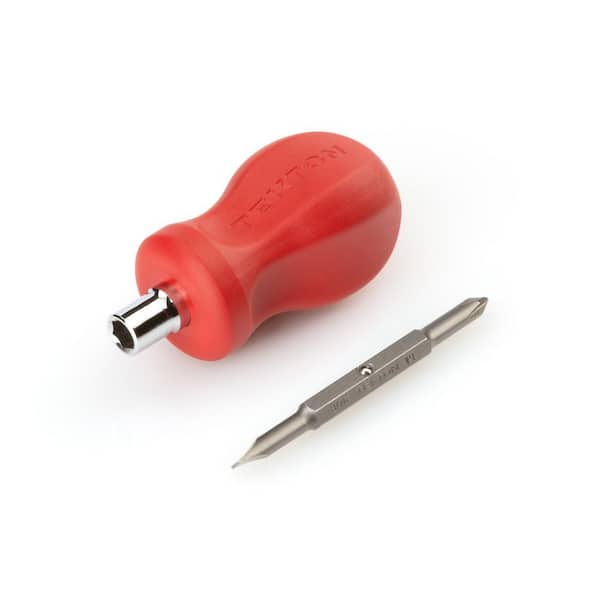 TEKTON 3-in-1 Stubby Phillips/Slotted Screwdriver (#1 x 3/16 in