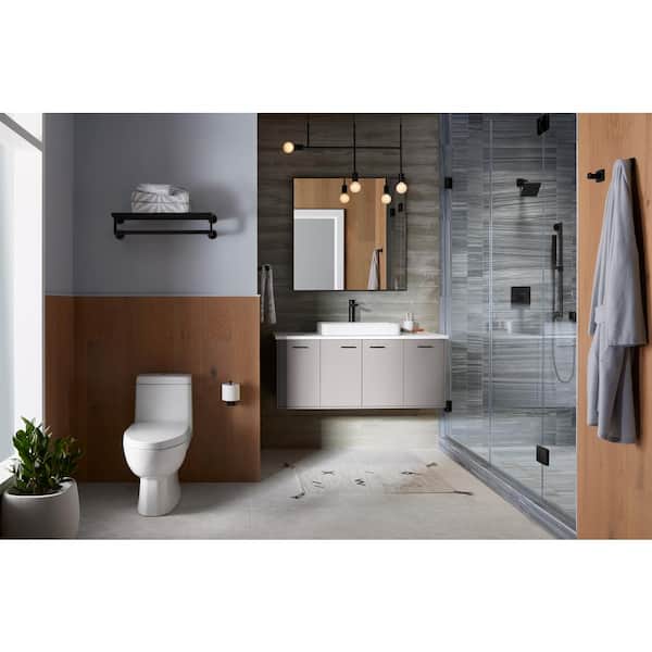 Parallel 24 in. Wall Mounted Towel Bar Hotelier in Vibrant Titanium