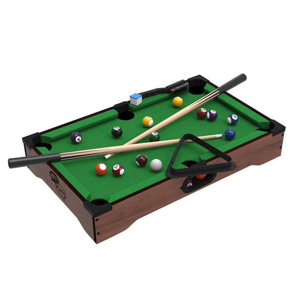 Hey! Play! 20 in. Mini Tabletop Pool Table W350021 - The Home Depot