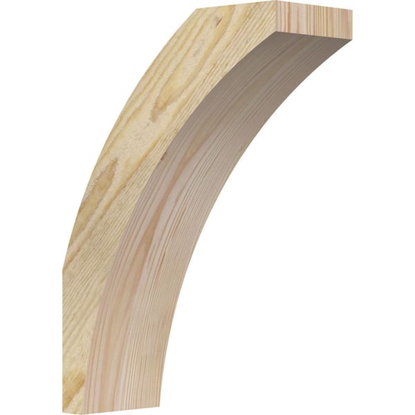 Ekena Millwork 4"W x 10"D x 14"H Thorton Rough Sawn Knee Brace, Douglas Fir