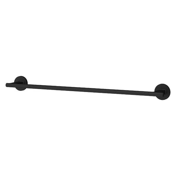 Capistrano 24 in. Wall Mounted Towel Bar in Matte Black