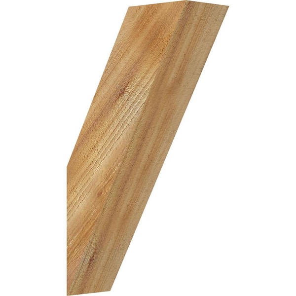 Ekena Millwork 4"W x 10"D x 18"H Traditional Rough Sawn Knee Brace, Western Red Cedar