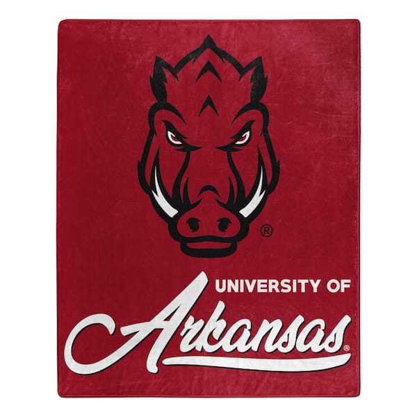 THE NORTHWEST GROUP NCAA Multi-Color Arkansas Signature Raschel Throw