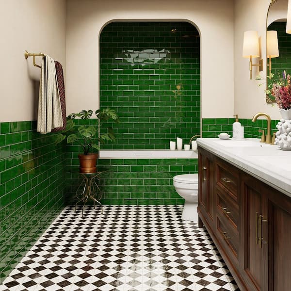 Viva Antic Verde 3 in. x 6 in. Ceramic Wall Tile (4.16 sq. ft./Case)