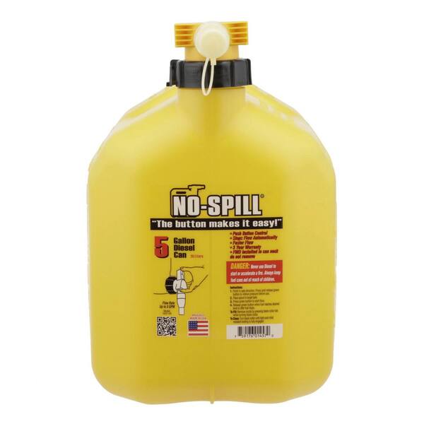 No-Spill 1457 5-Gallon Poly Diesel Can CARB & EPA Approved for sale online 
