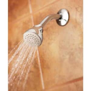 Easy Clean XL 1-Spray 2.5 in. Single Wall Mount Fixed Shower Head in Chrome