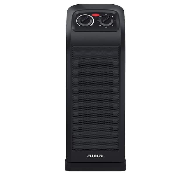 19.48 in. 1500-Watt Ceramic Electric Space Indoor Tower Heater, Convection, Overheat Protection, Tip-Over Auto-Shutoff