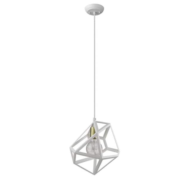 100-Watt 1-Light Metal Pendant Light with Metal, No Bulbs Included