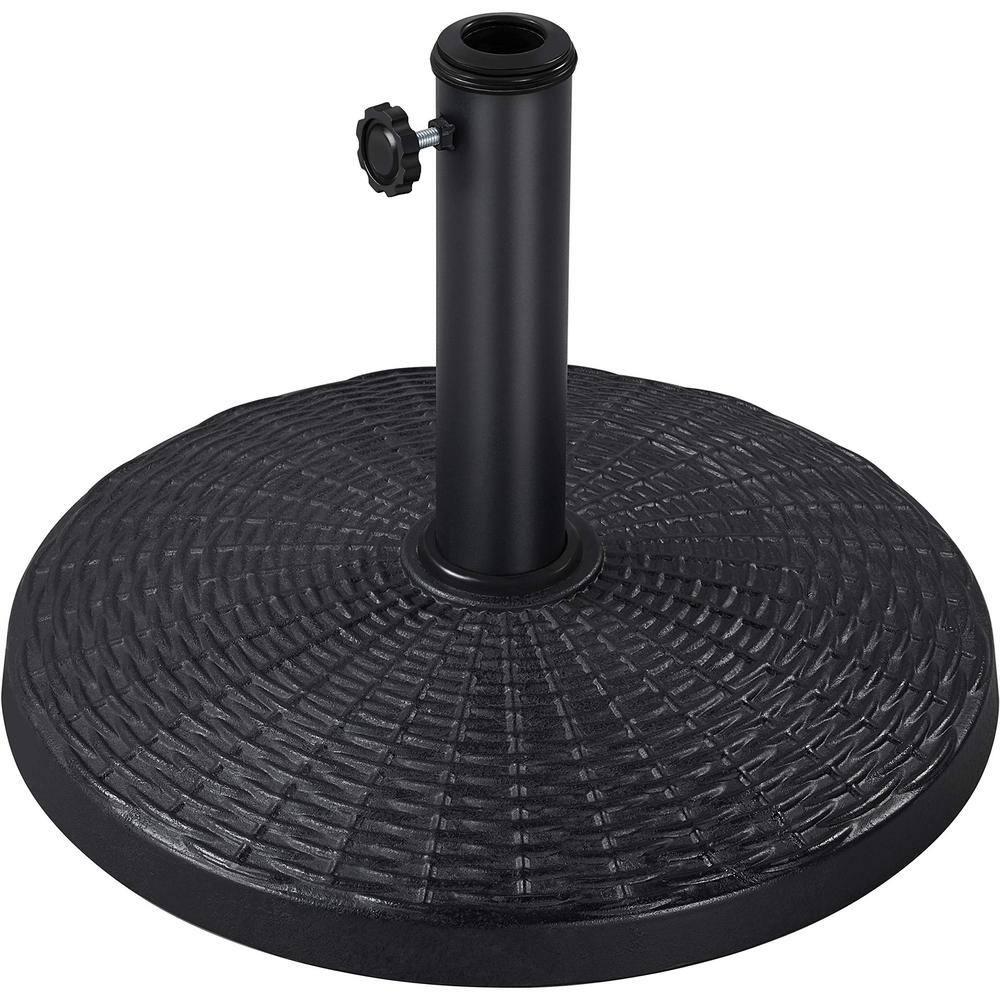22 lb. Resin Patio Umbrella Base in Black