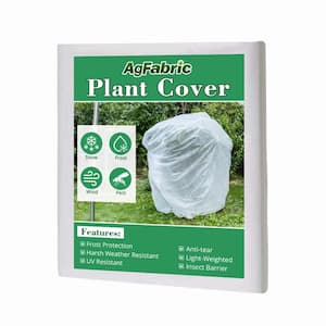 Agfabric 32 in. H x 32 in. W 0.95 oz. Drawstring Plant Covers