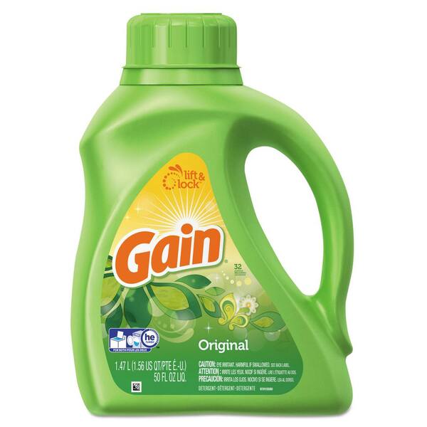 Gain 50 oz. Liquid Laundry Detergent Original Scent Bottle (Case of 6)