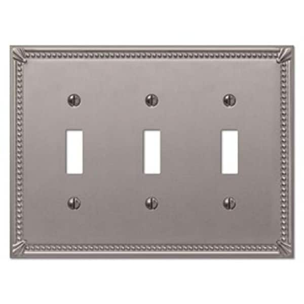 Creative Accents Gray 3-Gang Wall Plate