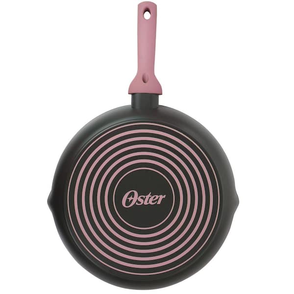 Constellation 10 in. Aluminum Nonstick Frying Pan in Pink Speckle with  Vintage Gold Handle