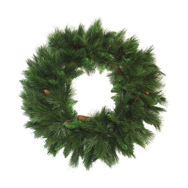 Northlight 36 in. Unlit White Valley Pine Artificial Christmas Wreath