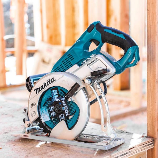 Makita 18 Volt 5.0 Ah LXT Lithium Ion Brushless Cordless 2 Piece Combo Kit Hammer Drill Rear Handle Circular Saw XT289PT The Home Depot