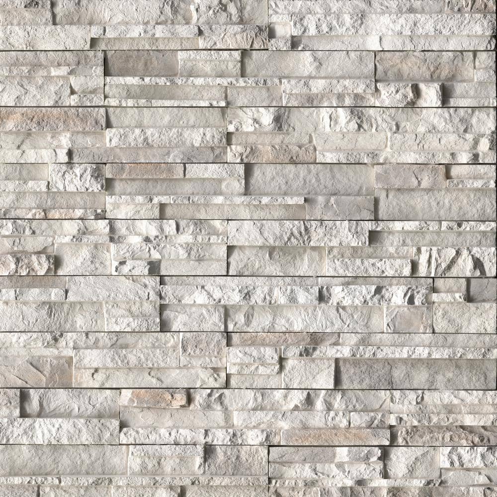 Take Home Tile Sample-Terrana Danbury White 4 in. x 4 in. Natural Finish Cement Stone Look Ledger Panel Wall Tile price history on PriceWatchPro
