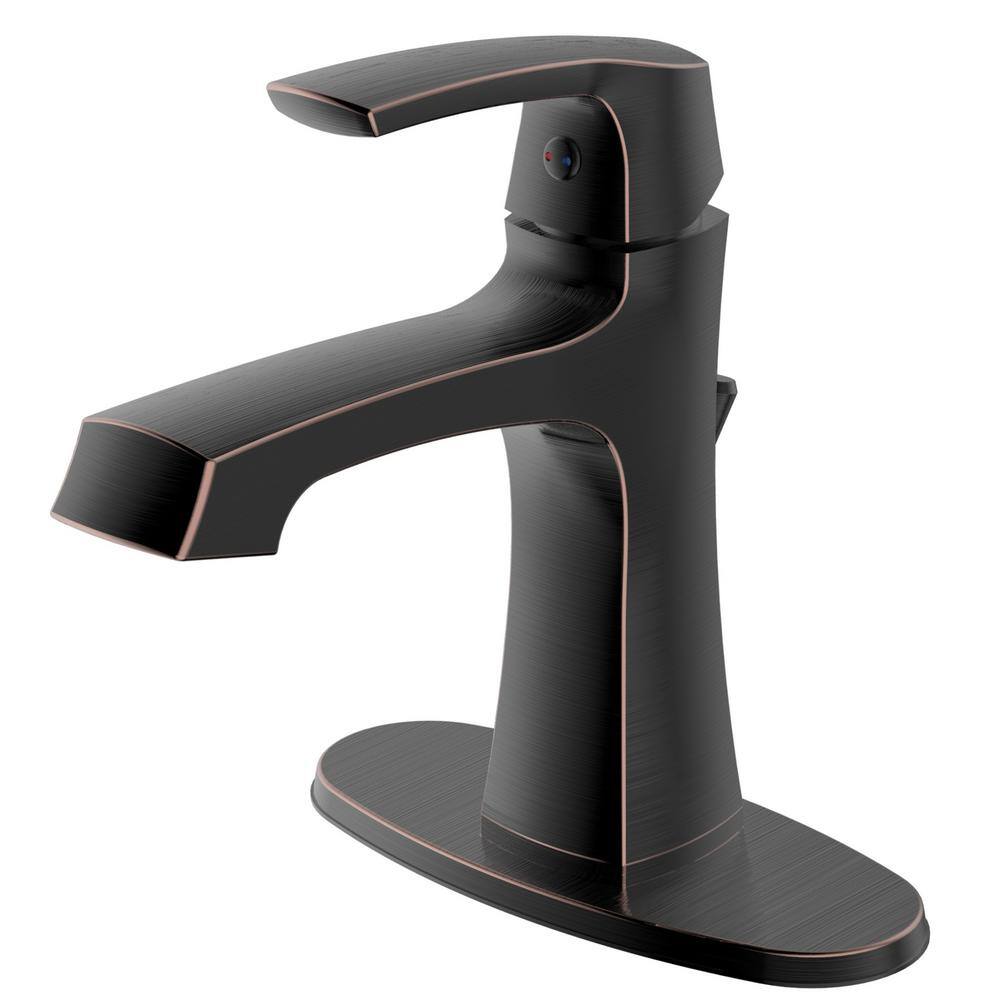 Cardania Oil-Rubbed Bronze Single Handle Bathroom Faucet