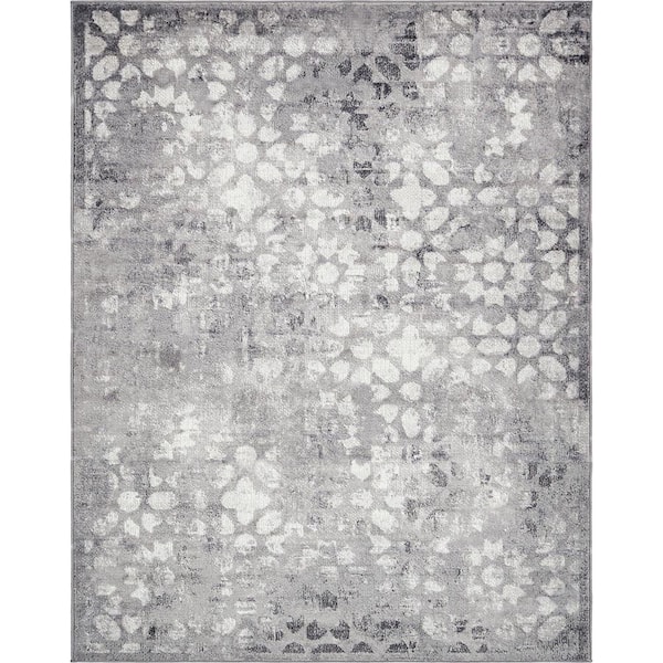 Unique Loom Sofia Larvotto Dark Gray 9' 0 x 12' 0 Area Rug