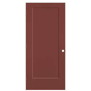 36 in. x 80 in. 1-Panel Lincoln Park Right-Hand Hollow Core Red Bluff Molded Composite Single Prehung Interior Door