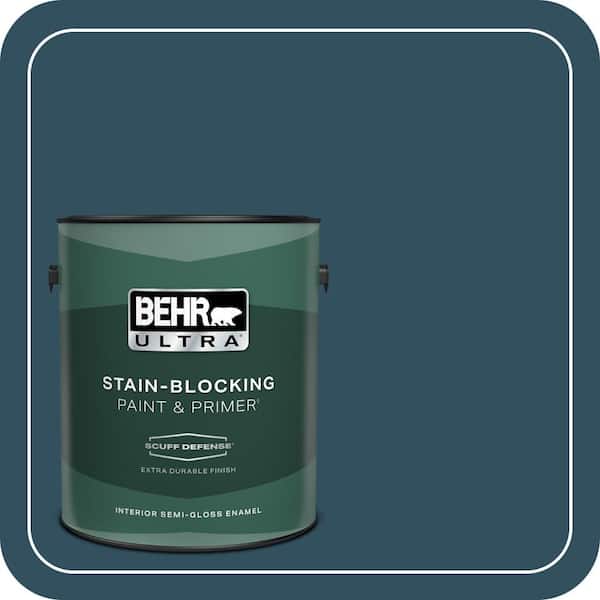 BEHR ULTRA 1 gal. #540F-7 Velvet Evening Extra Durable Semi-Gloss Enamel Interior Paint & Primer
