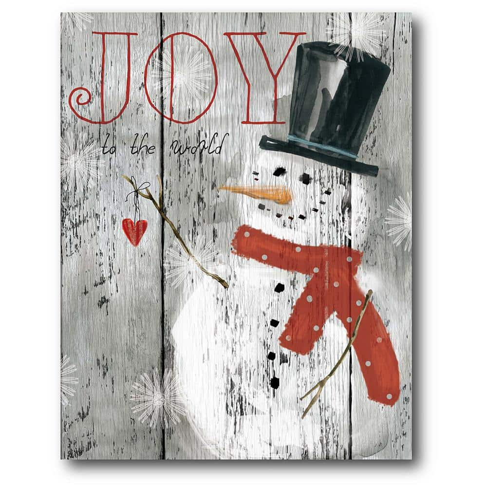 Courtside Market Let It Snow Snowman Gallery-Wrapped Canvas Wall Art 20 ...