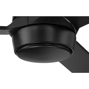 Sterling 60 in. Indoor/Outdoor Flat Black Finish Ceiling Fan with Smart Wi-Fi Enabled Remote & Integrated LED Light