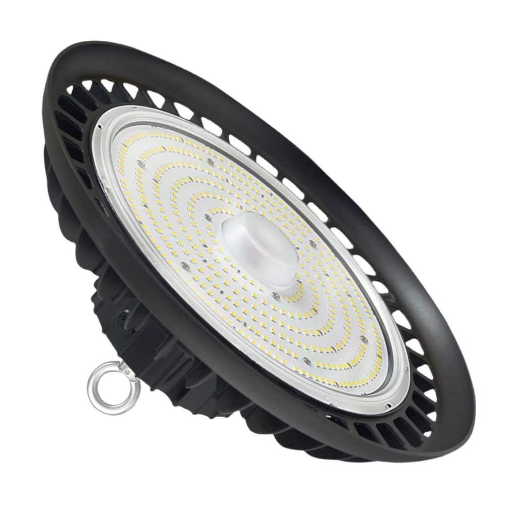 12 in. 800-Watt Equivalent Integrated LED Dimmable Black High Bay Light, 5000K price history on PriceWatchPro