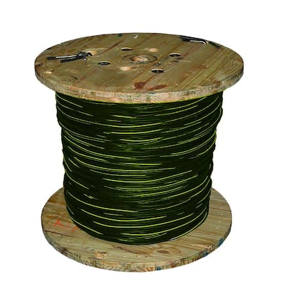 1000 ft. 2-2-2-4 Black Stranded AL Quad Dyke URD Cable — Home Depot clearance