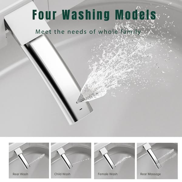 WELLFOR TM-1 LED Smart Bidet Toilet with Auto Flush & Heated Seat