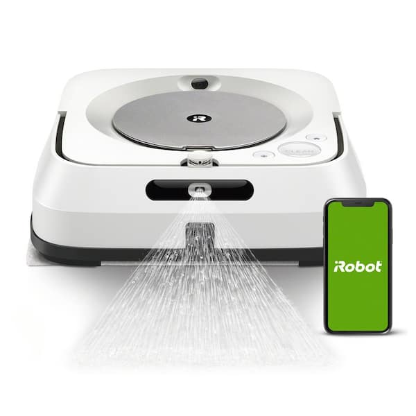 iRobot Braava jet m6 (6110) Robot Mop – Wi-Fi Connected, Precision Jet Spray, Smart Mapping, Multi-Room, Recharge and Resume
