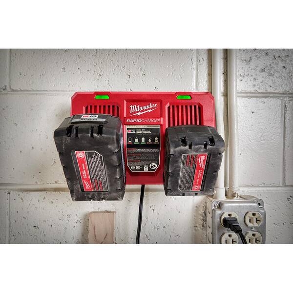 Milwaukee M18 18-Volt Lithium-Ion Starter Kit with Two 5.0 Ah Battery Packs and Dual Bay Rapid Charger