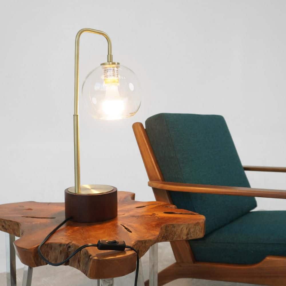 20 in Gold Desk Lamp Bedroom Study Decorative Original Design European Glass Table Lamp Glass Globe Arched Table Lamp price history on PriceWatchPro