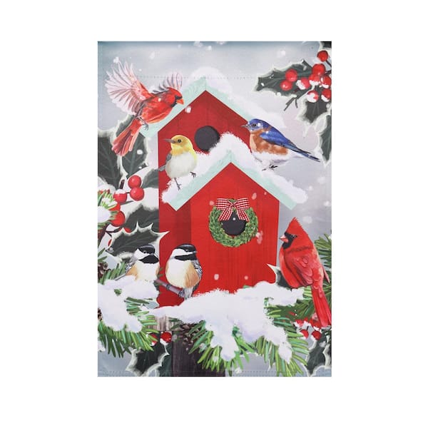 Meadow Creek 12 in. x 18 in. Birdhouses Garden Flag