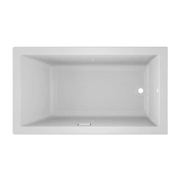 JACUZZI Solna Pure Air 66 in. x 36 in. Rectangular Air Bath Bathtub with Right Drain in White